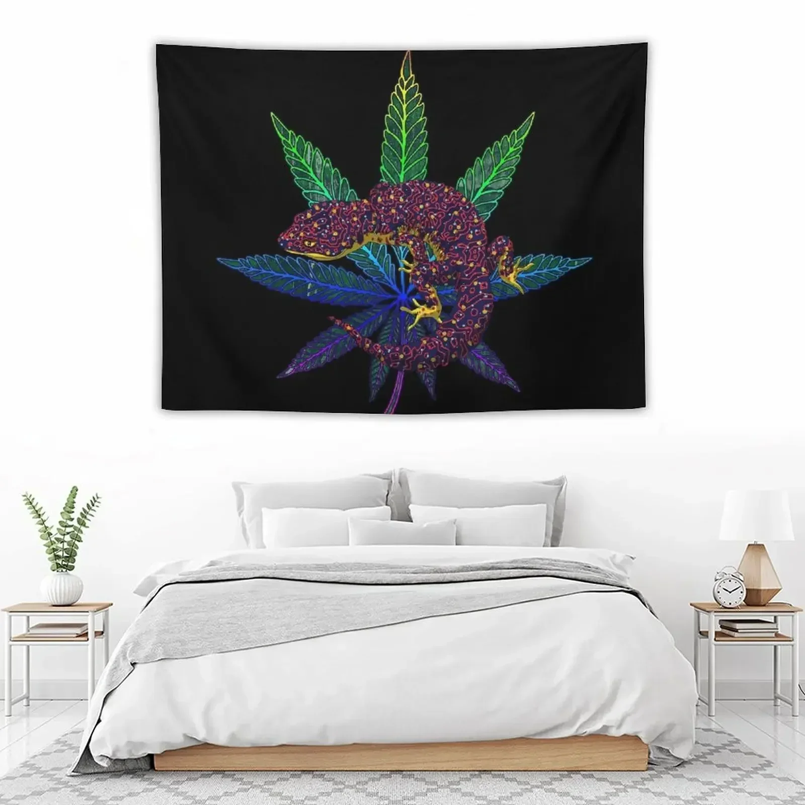 

Gecko Leaf Tapestry House Decorations Home Decor Aesthetic Tapestry