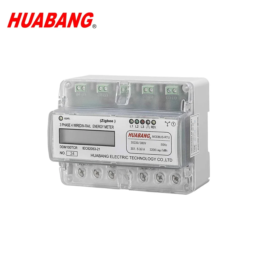 2026 Three Phase RF Remote Control Din Rail ZIGBEE Universal Wireless Energy Meter