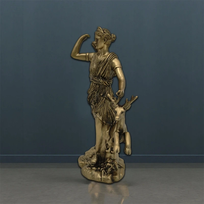 Brass Egyptian Goddess Bust Figurine Vintage Statue Home Office Desk Decor Gothic Halloween Art Gift