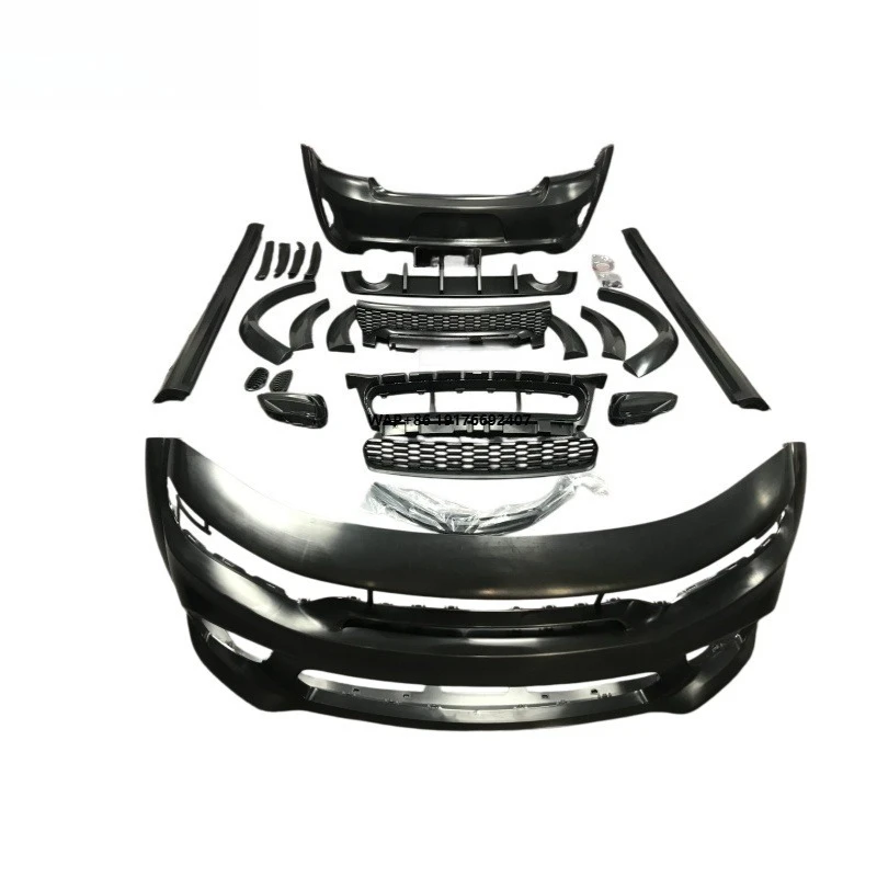 

Charger PP Material Wide-body Kit, Suitable for 2015-2019 Dodge Charger Front and Rear Bumpers/skirts/fender Flares