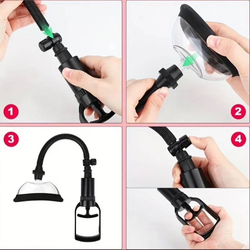 مضخة المهبل اليدوية مدلك الثدي الإناث كس مضخة مص الثدي مدلك المهبل البظر شفط كأس النساء الجنس لعب الكبار