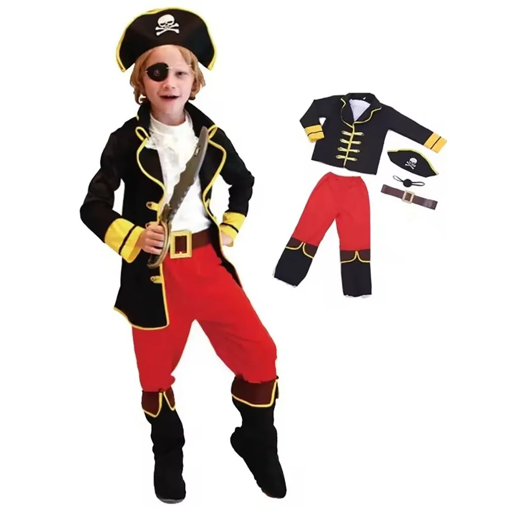 Pirate Costume Pirates of The Caribbean Jack Sparrow Cosplay s Prop Suit Carnival Halloween Party Clothes 2026 New