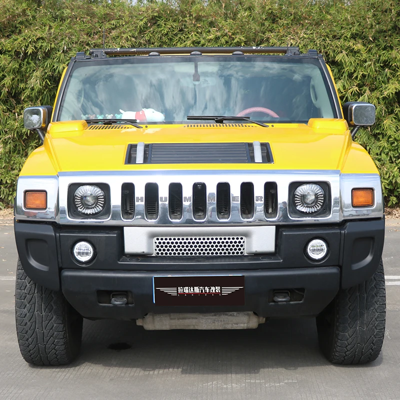 Front Bumper Sides Covers For Hummer H2 SUV SUT 2003-2009 FRP Material Front Fender Splitter Car Exterior Accessories Body Kits