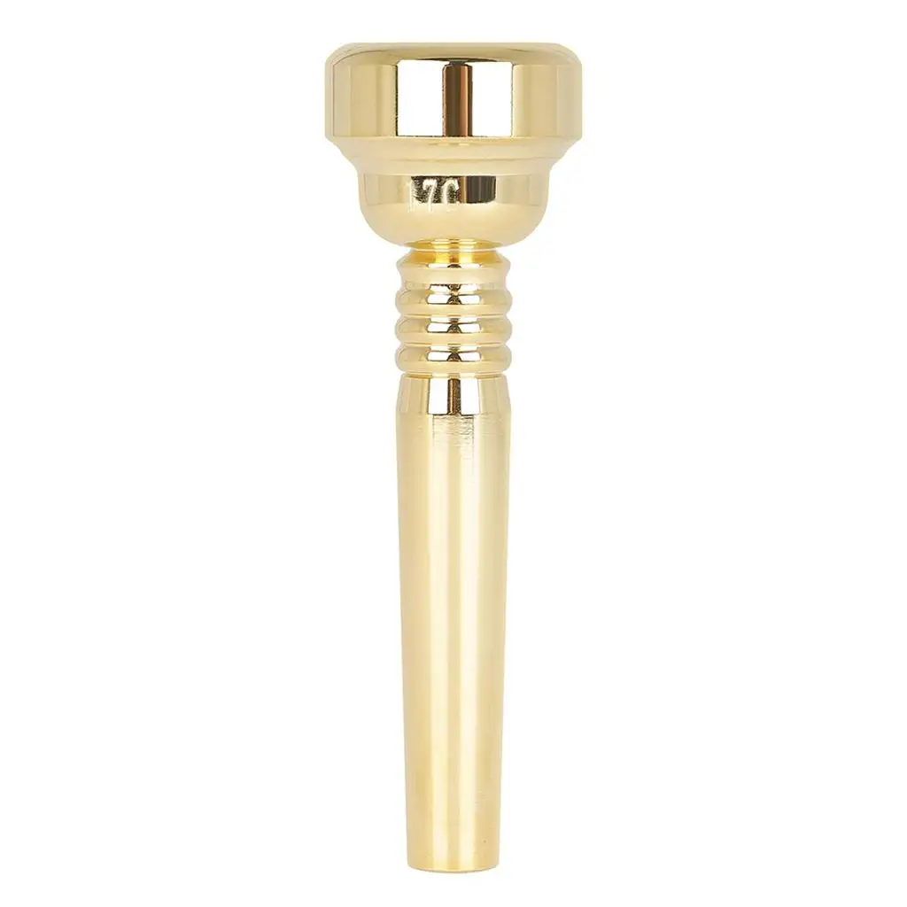 Trumpet Mouthpiece Replacement 17C Size Golden Musician Instrument Accessory