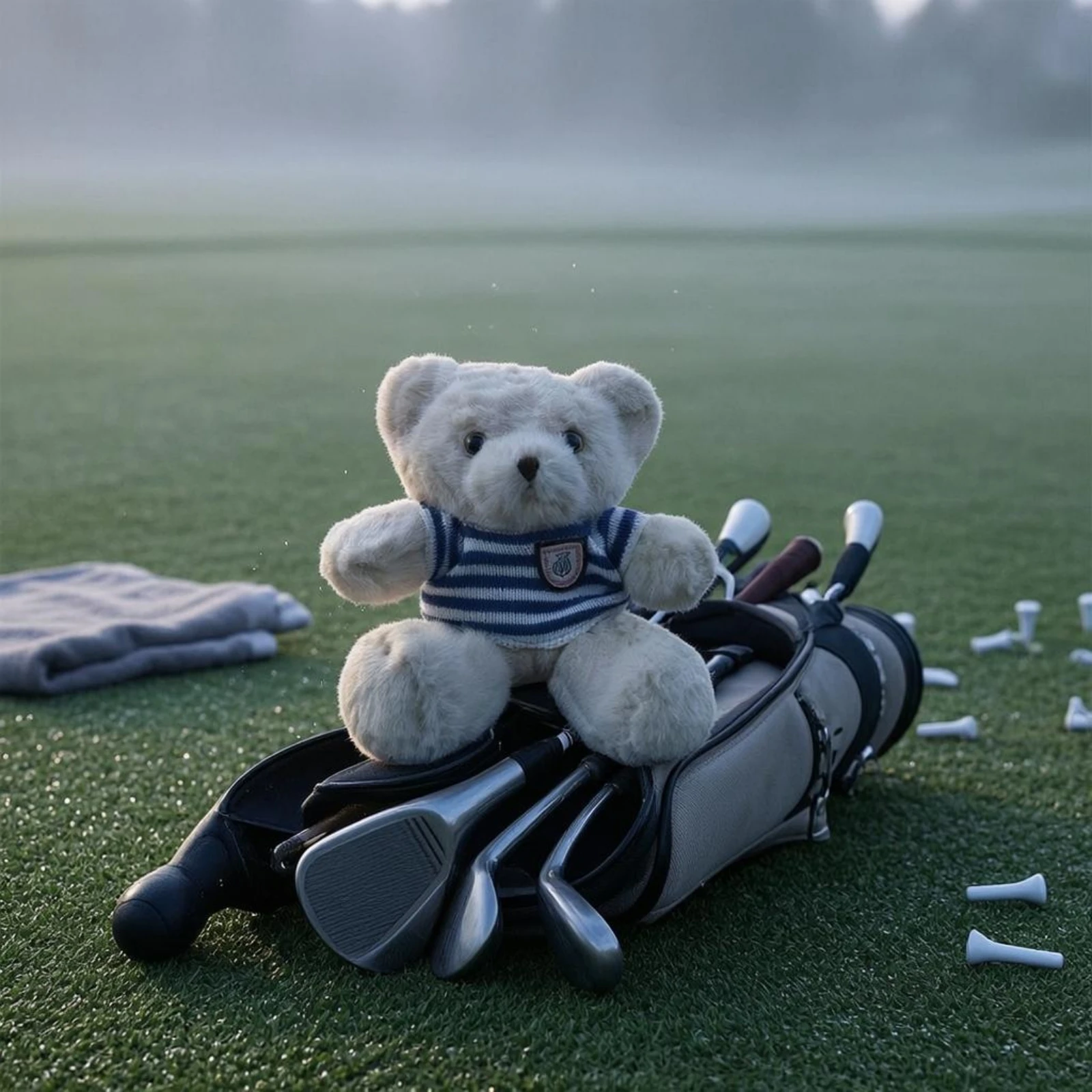 Soft Bear Headcover Cushioned Interior Stuffed Golf Club Cover Soft Soft Golf Headcover Gift Sports Accessory 460cc Fit view 4