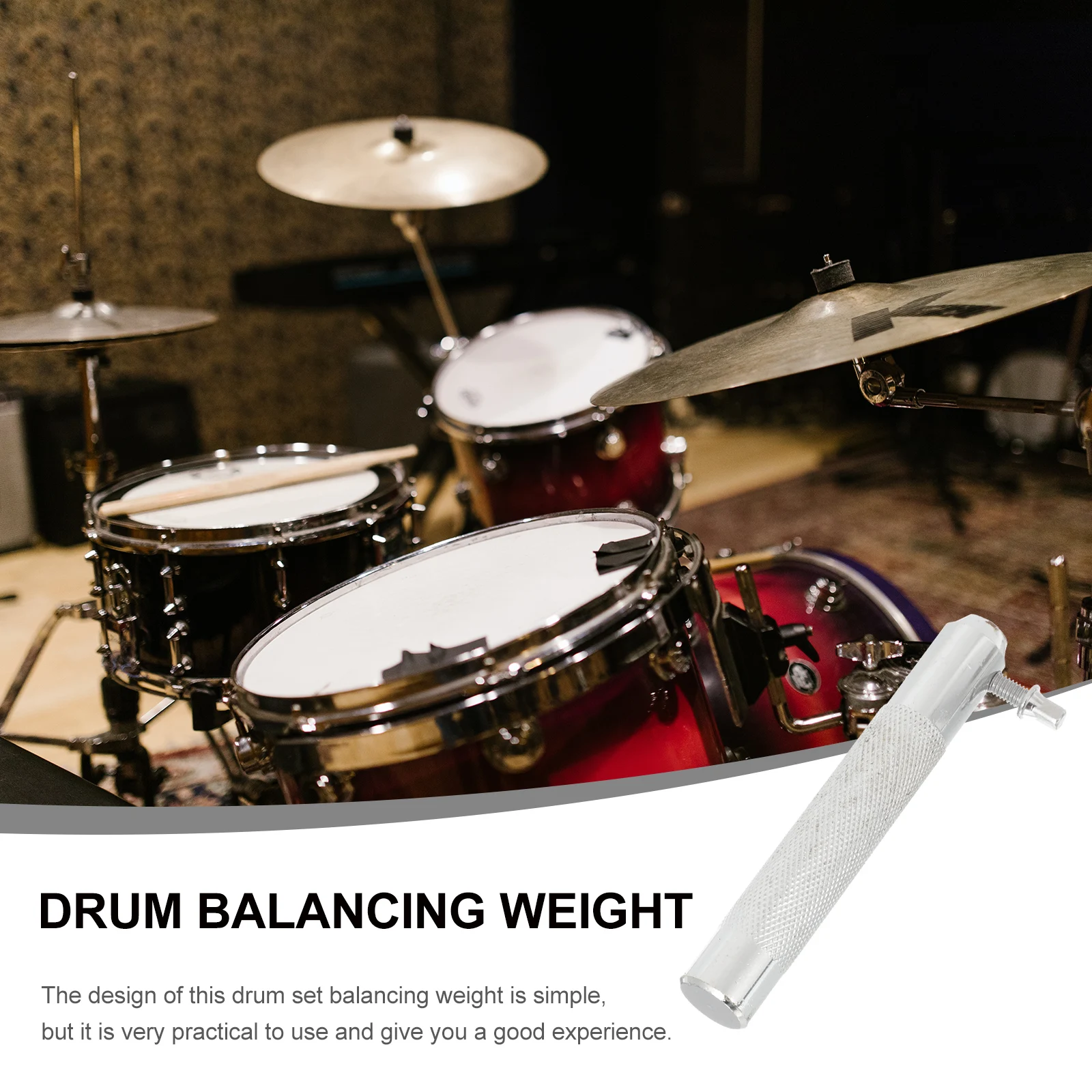 

-hat Balancing Weight Cymbal Holder Weights Drum Mount Balance Silver Cast Iron Accessories