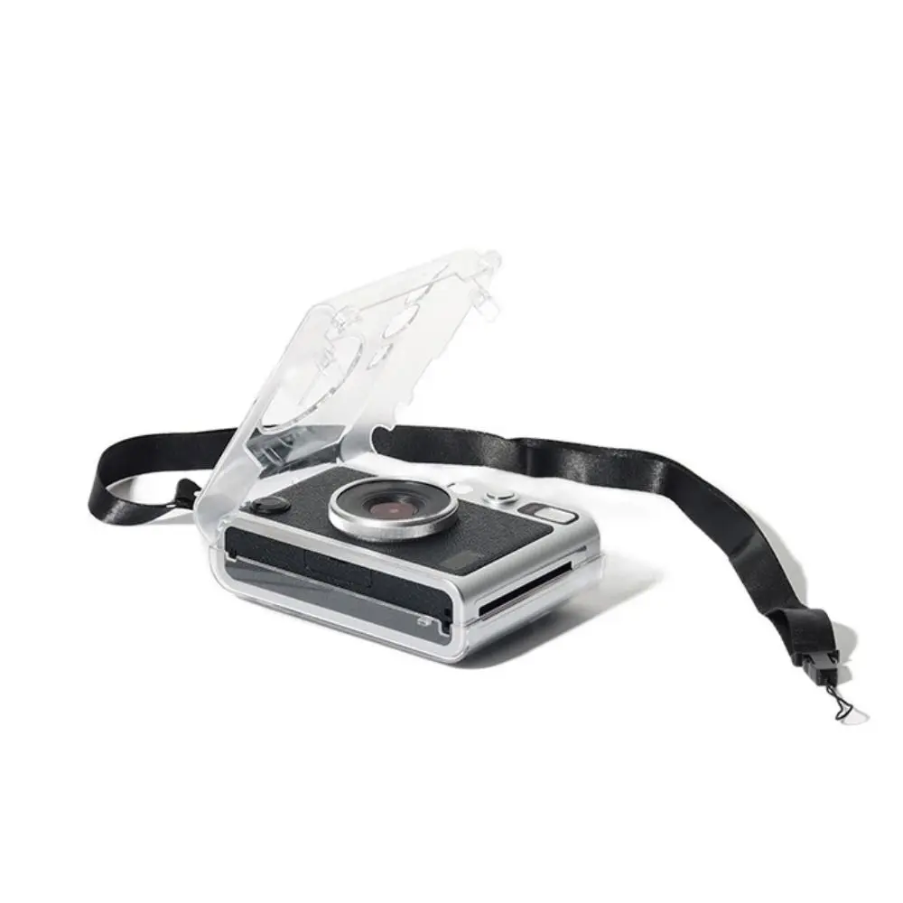 Transparent Instant Camera Case Crystal Wear Resistant Carrying Case Shockproof Portable for Fujifilm Instax Mini EVO