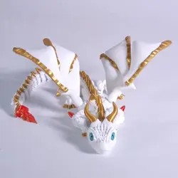 Cool 3D Printed Wyvern Dragon with Wings Simulation Model Gift Articulated Dragons Fidget Dragons Desktop Ornaments