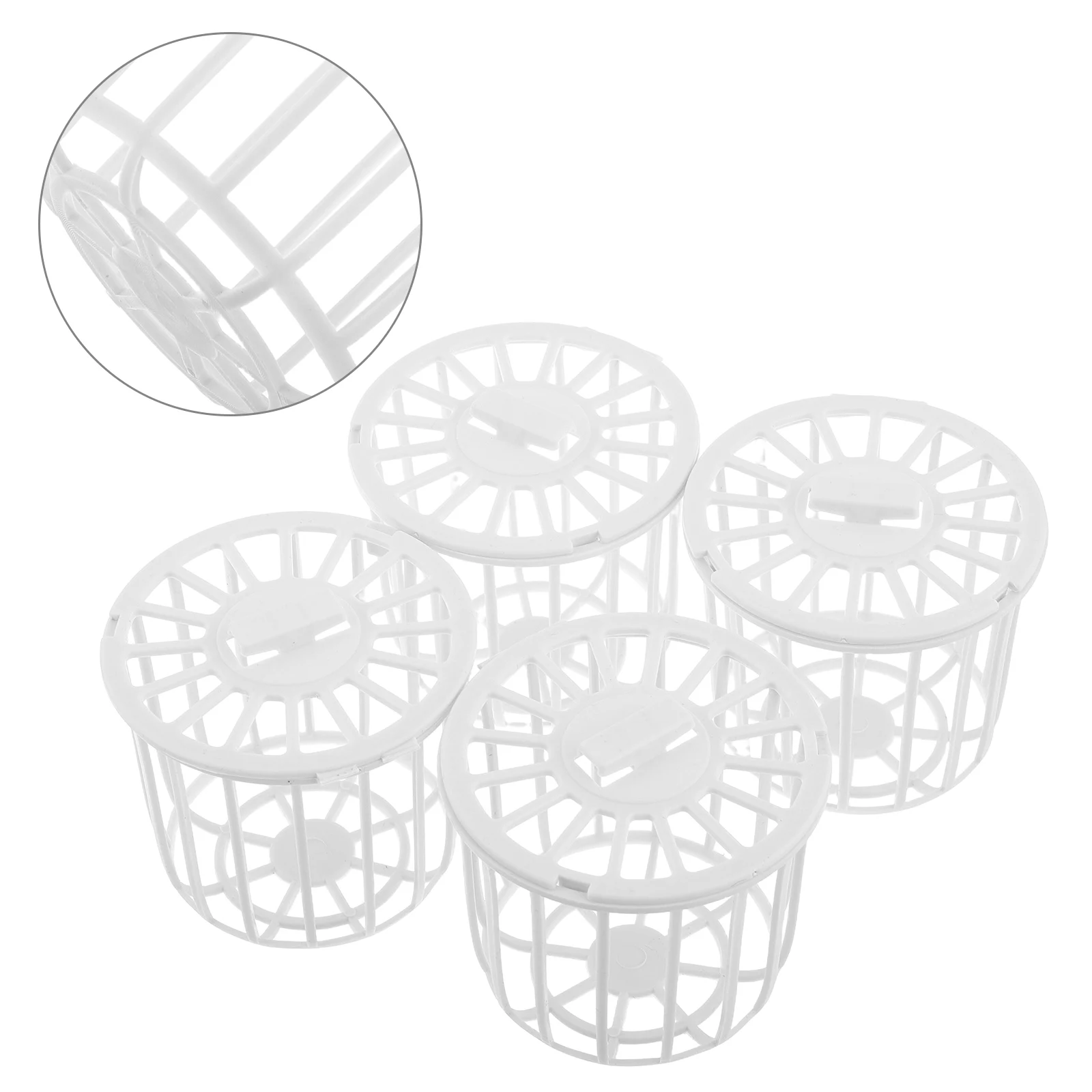 

4pcs Bird For Cage Plastic Finch Canary Breeding Nest Box Hatching Hut With Nesting Material Cage Accessories Pet Bird Supply