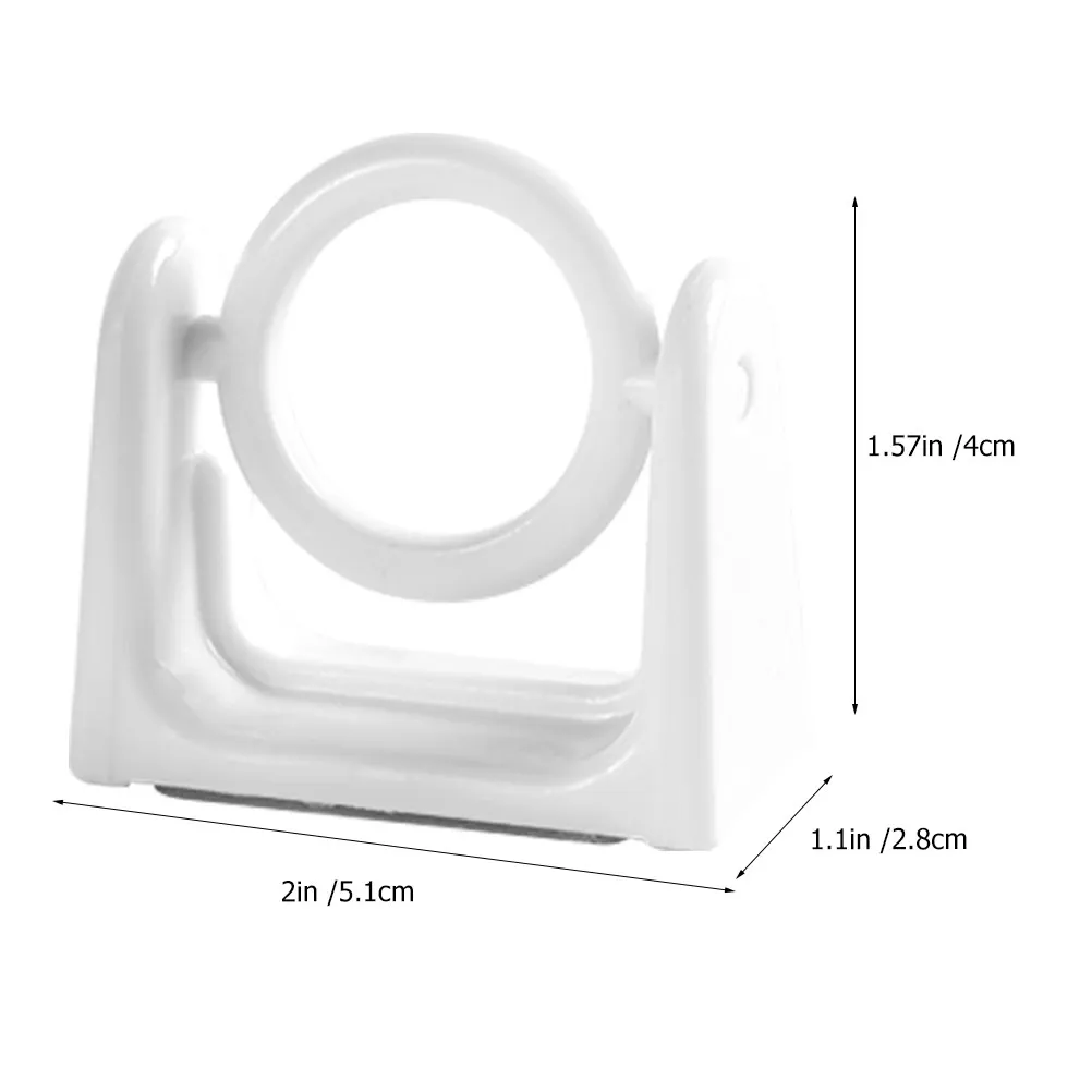 4Pcs Window Curtain Rod Holders ABS Curtain Pole Bracket Wall Mount Hooks Nail-Free Heavy Duty Rod Support Ideal for Bedroom
