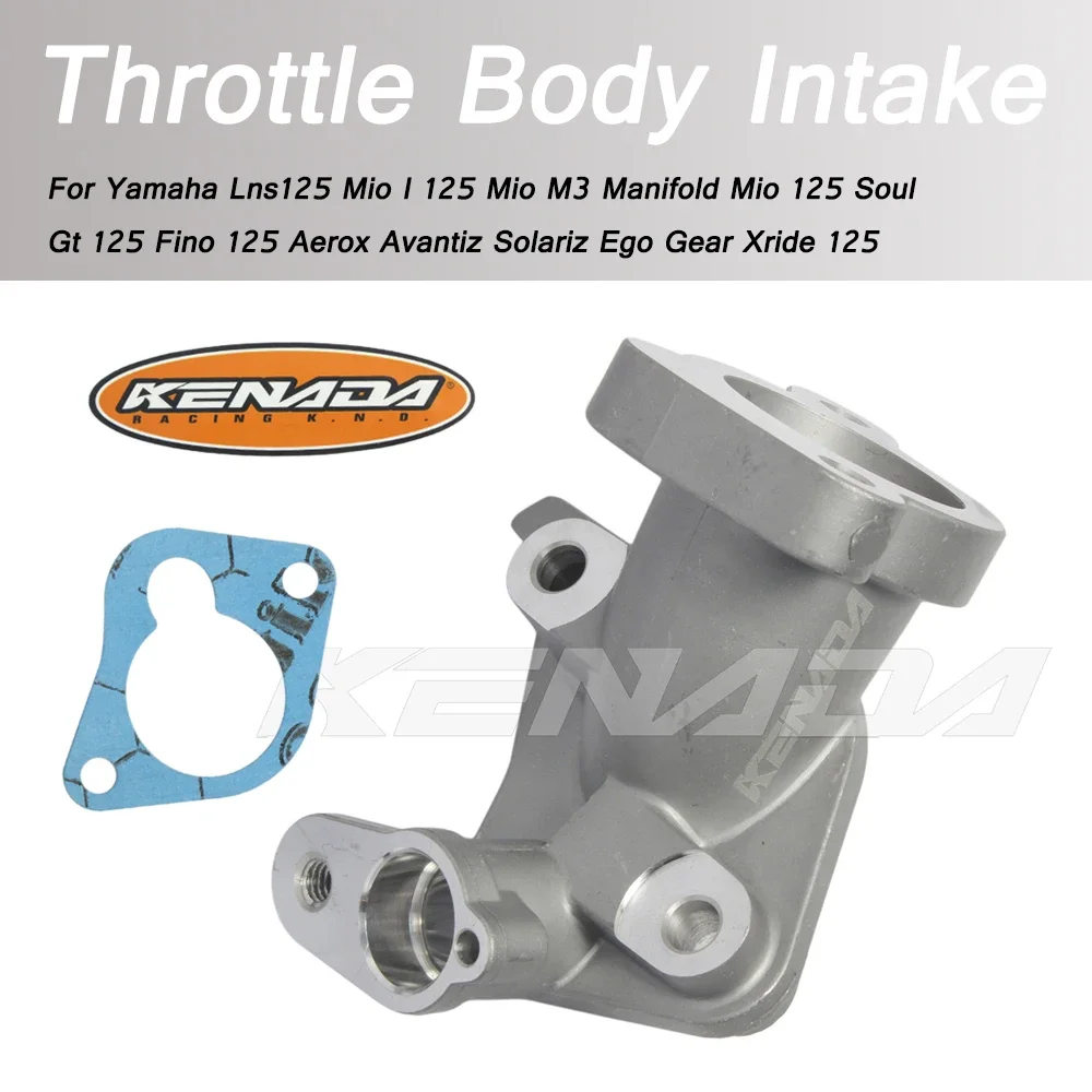 For Yamaha Lns125/MioI125/Mio M3/ Mio125 Soul/Gt 125/Fino 125 Aerox Avantiz Solariz Ego Gear Throttle Body Intake