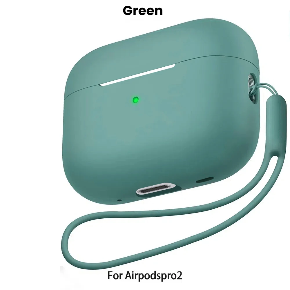 Für AirPods Pro 2 Fall Flüssigkeit Silikon Abdeckung Für AirPods Pro 2 2nd Pro2 2022 2023 Fällen Hülse mit Cleaningr Stift Lanyard Funda