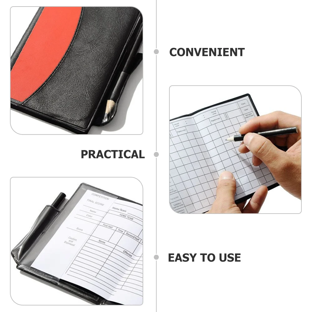 

1Set Red Yellow Professional Referee Cards Stable PVC Multi-Function Portable Soccer Football Match Referee Accessory