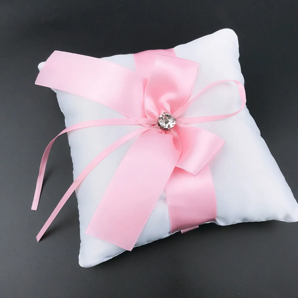 

1pc Party Cushion For Wedding Fashion Wedding Bride Ring Pillow Square Flower Finger Ring Pillow 14X14Cm C