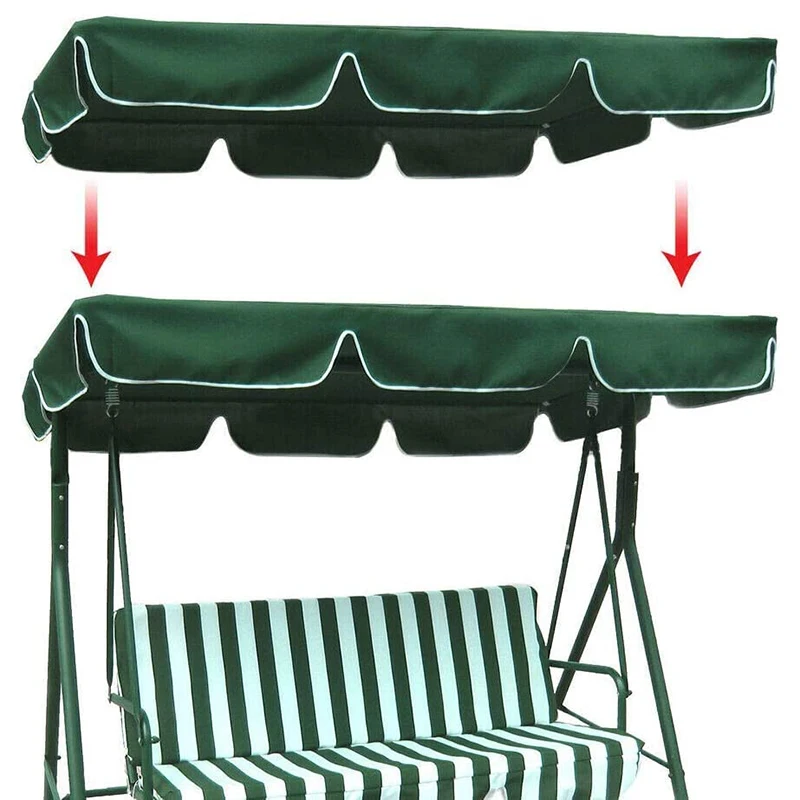 Porch Swing Awning Replacement Waterproof Swing Canopy Garden Outdoor Patio Hammock Swing Awning