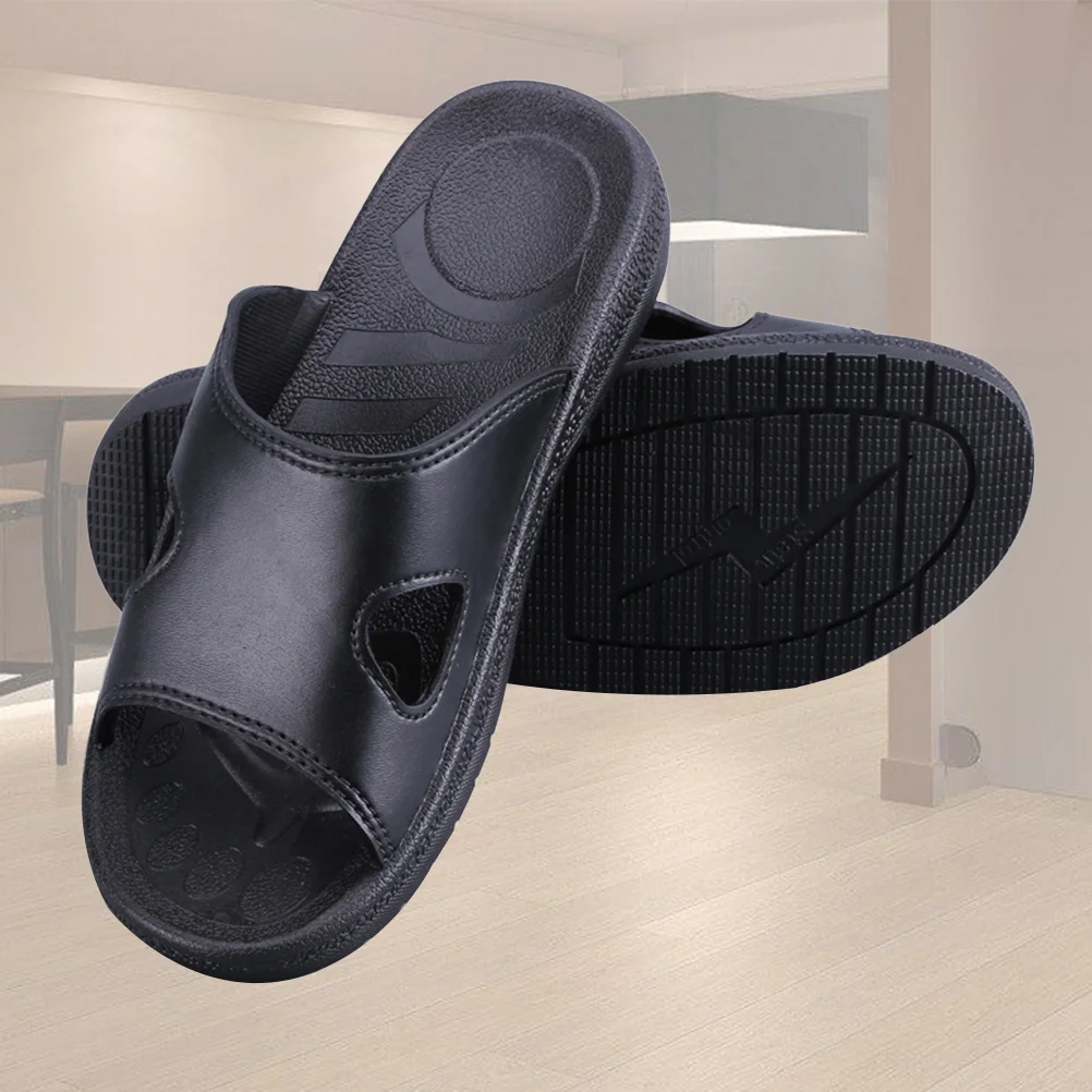 Anti Static Slippers Home Protective Clean Room Shoes PU Material Size 44 Non Thick Soles Comfortable Static