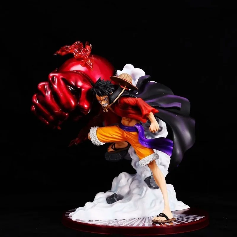 25c cm Anime jednoczęściowy Luffy duża pięść trzeci bieg figurka Onigashima GK figurka ręcznie Model kolekcjonerski ozdoba na biurko