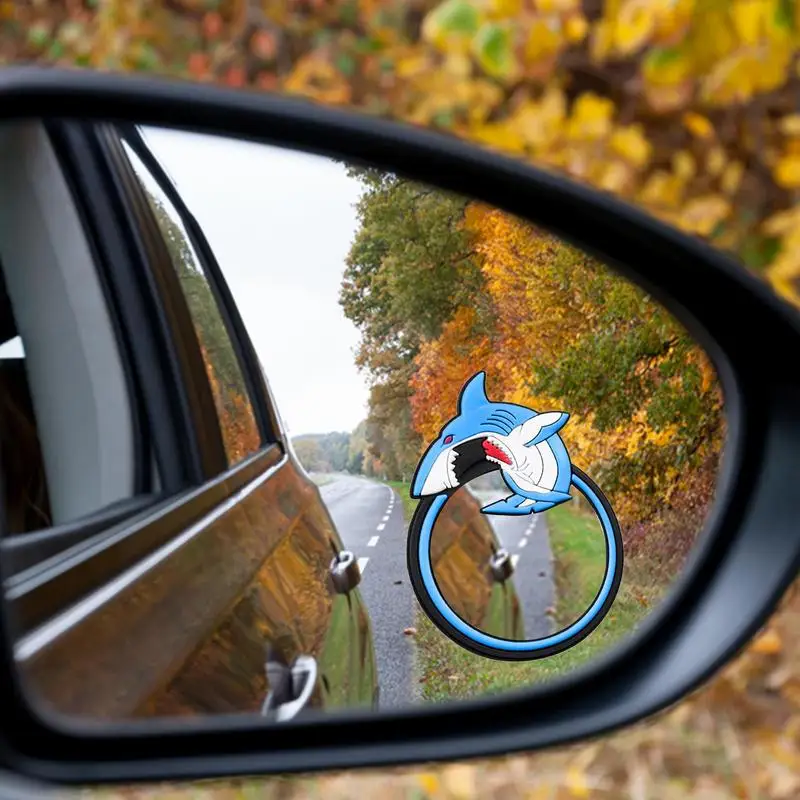 Rearview Mirrors Accessories For Car Cartoon Wide Angle View Blindspot Mirrors 360 Degree Adjustable Stable Car Mirrors For