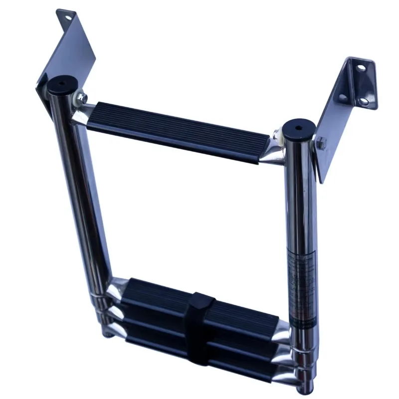 Top-of-the-line ship accessories and parts for yachts, sailboats and vessels 3 + 1 step telescopic beam mounting ladders