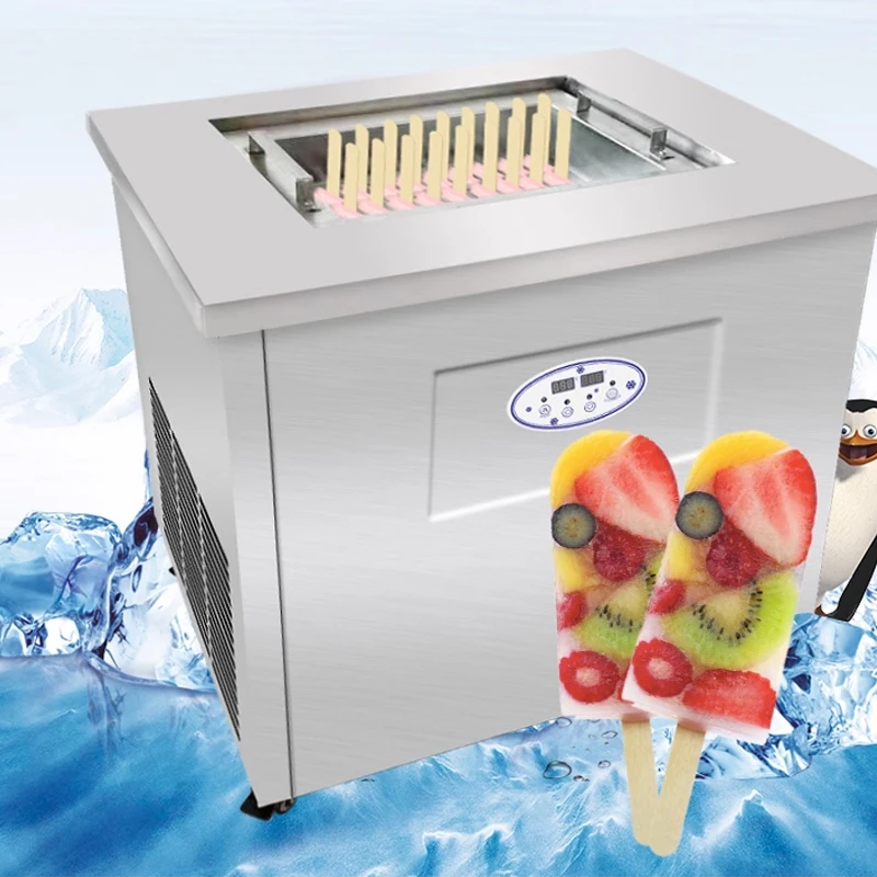 Double Mold Frozen Popsicle Maker Ice Cream Making Machine for Home Use Easy to Clean Non-Toxic Plastic And Stainless Steel