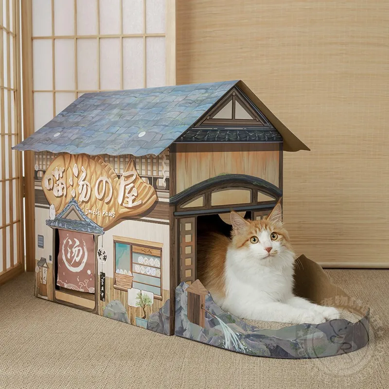 

Cat Villa Cat Nest Soup House Cat Scratch Board Cat House Catnip Cat Supplies Cat Toys