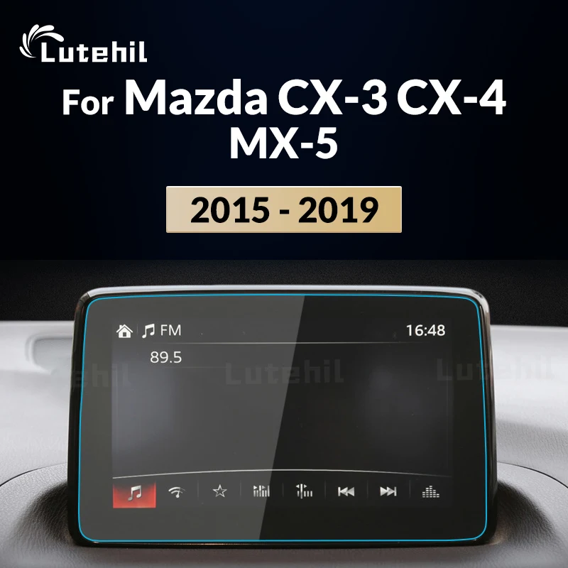 Für Mazda CX-3 CX-4 MX-5 2015-2019 184*111 Auto Navigation Gehärtetes Glas Display-schutzfolie GPS LCD Dash Board Bildschirm