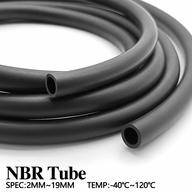 

Black Rubber Hose ID 2-19mm Flexible Oil Tube Fuel Line Hose Soft Petrol Diesel Fuel Pipe High Temp Resistant