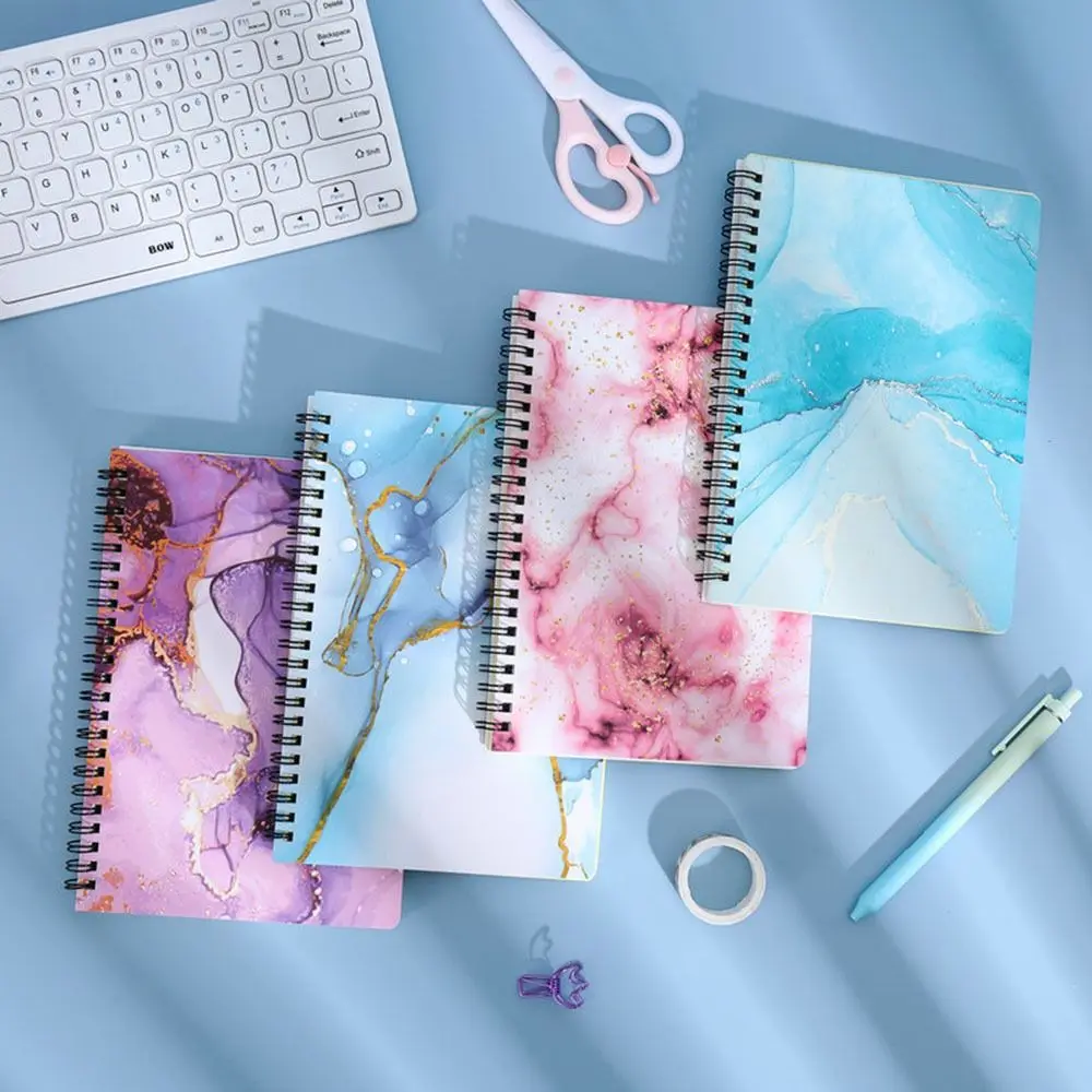 

Spiral Diary A5 Spiral Notebooks Marble Cover Hardcover A5 Coil Notebook Learning Supplies Memo Notes