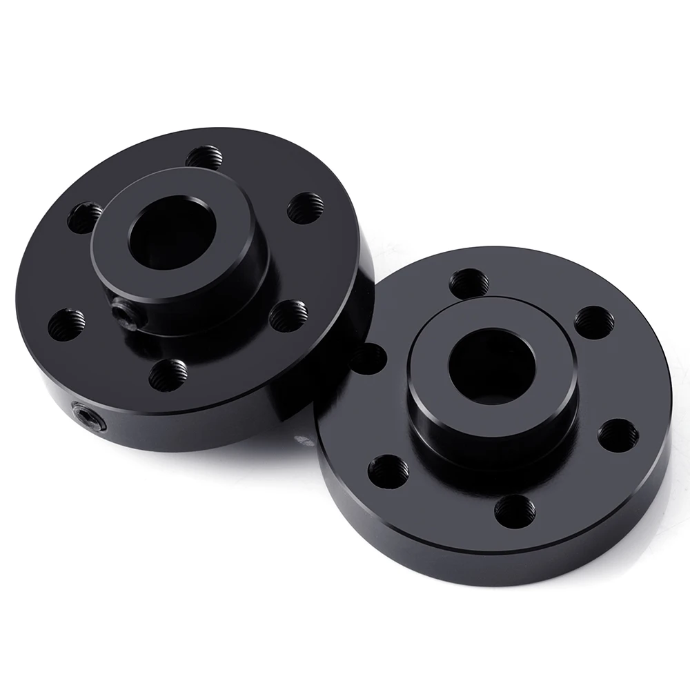 YEAHRUN 2Pcs 6mm Metal Rigid Flange Coupling Motor Guide Shaft Coupler Motor Connector Bearing Fittings for RC Boat Model Parts