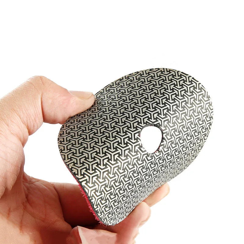 Diamond Hand Polishing Pads Electroplated Sanding Pads Grinding Disc For Glass Granite Marble Concrete