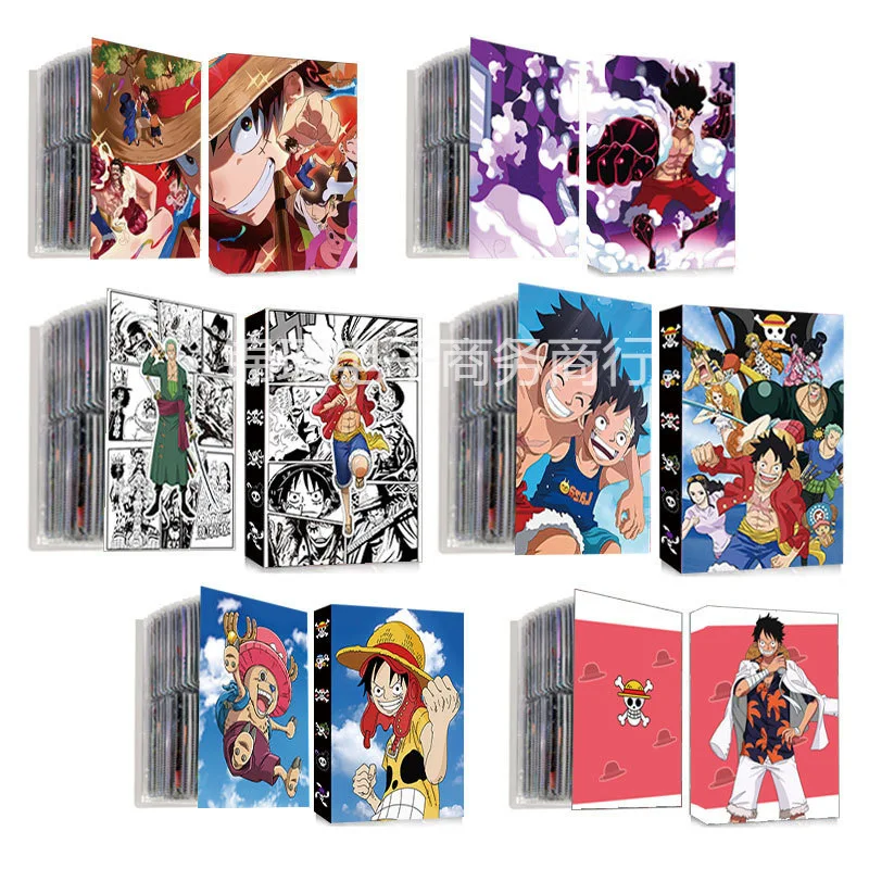 

Card Book 240Pcs Hold in One Piece Luffy The Straw Hat Pirates Hot Sell Zoro Shanji Nami Sunshine Classic Anime Children's Gift