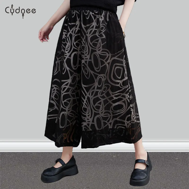 

Yoga Pants Womens Wide Leg Palazzo High Waisted Lounge Patchwork Plus Size Capris Oversized Jumpsuits Casual Loose Fit Culottes