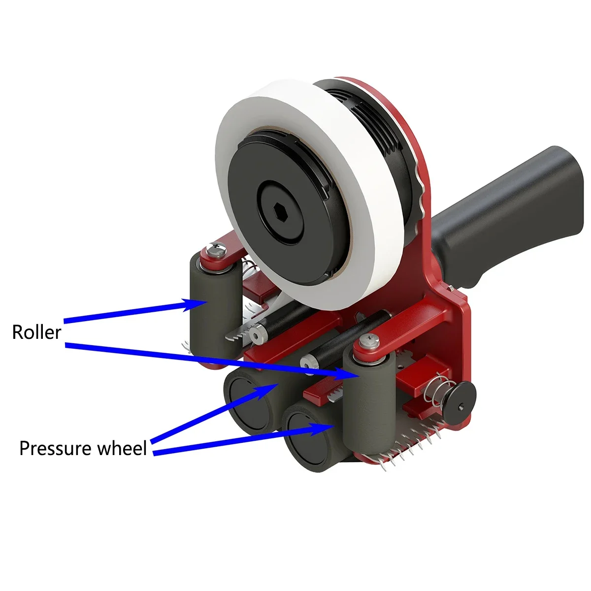 Professional Tape Dispensing Tool with Linear Guide, Suits Masking Tape, Textured Paper and Seam Tape for Marking and Pasting
