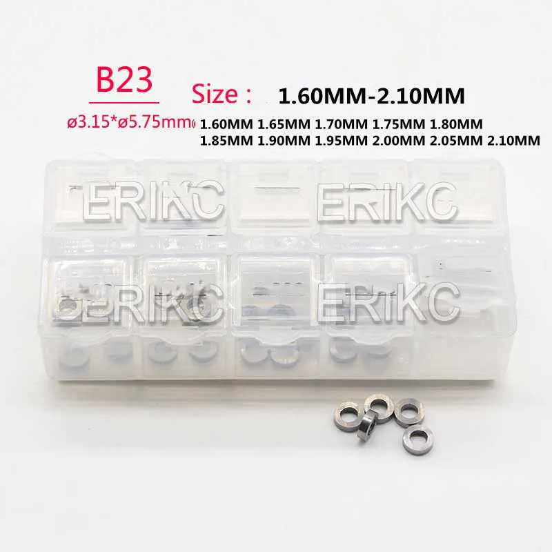 

ERIKC B23 Gaskets 1.60-2.10mm Fuel Injector Shims Lift Adjusting Gaskets 30PCS 1.65MM 1.70MM 1.75MM 1.80MM 1.85MM 1.90MM 1.95MM