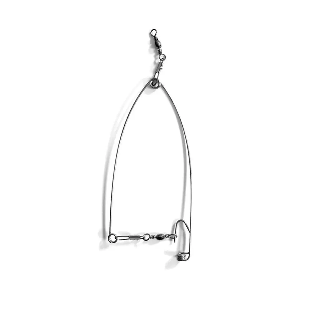 Mata kail pancing otomatis, aksesori perangkat memancing, mata kail pegas Stainless Steel