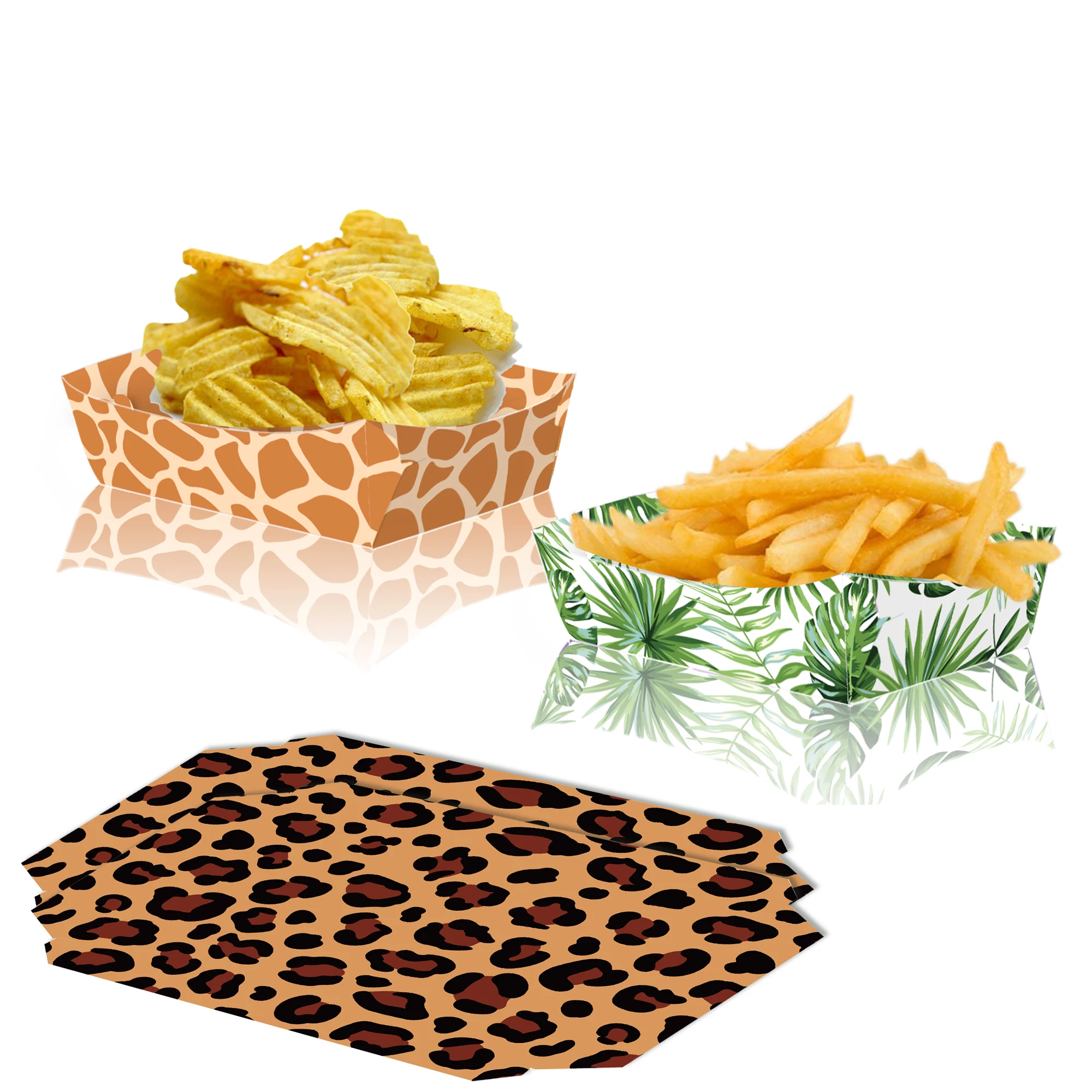 6-36pcs Jungle Safari Theme Fo - Food Snacks For Baby Shower ulasan dan harga