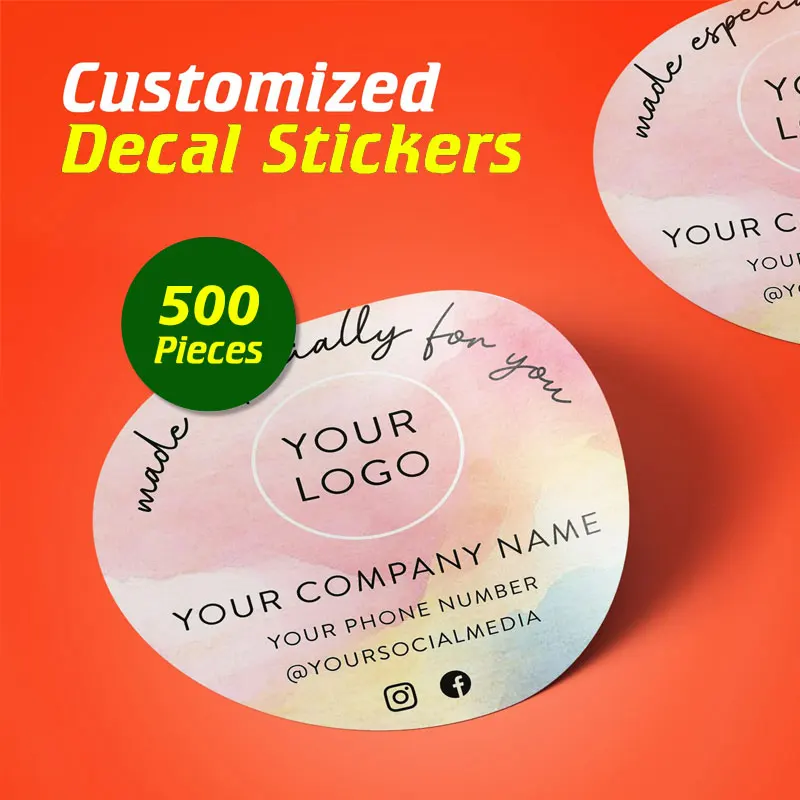Custom Stickers - Upload Your Design or Logo Online for Personalized Decals, Gift Labels & Event Decor. Easy to Create, Vibrant