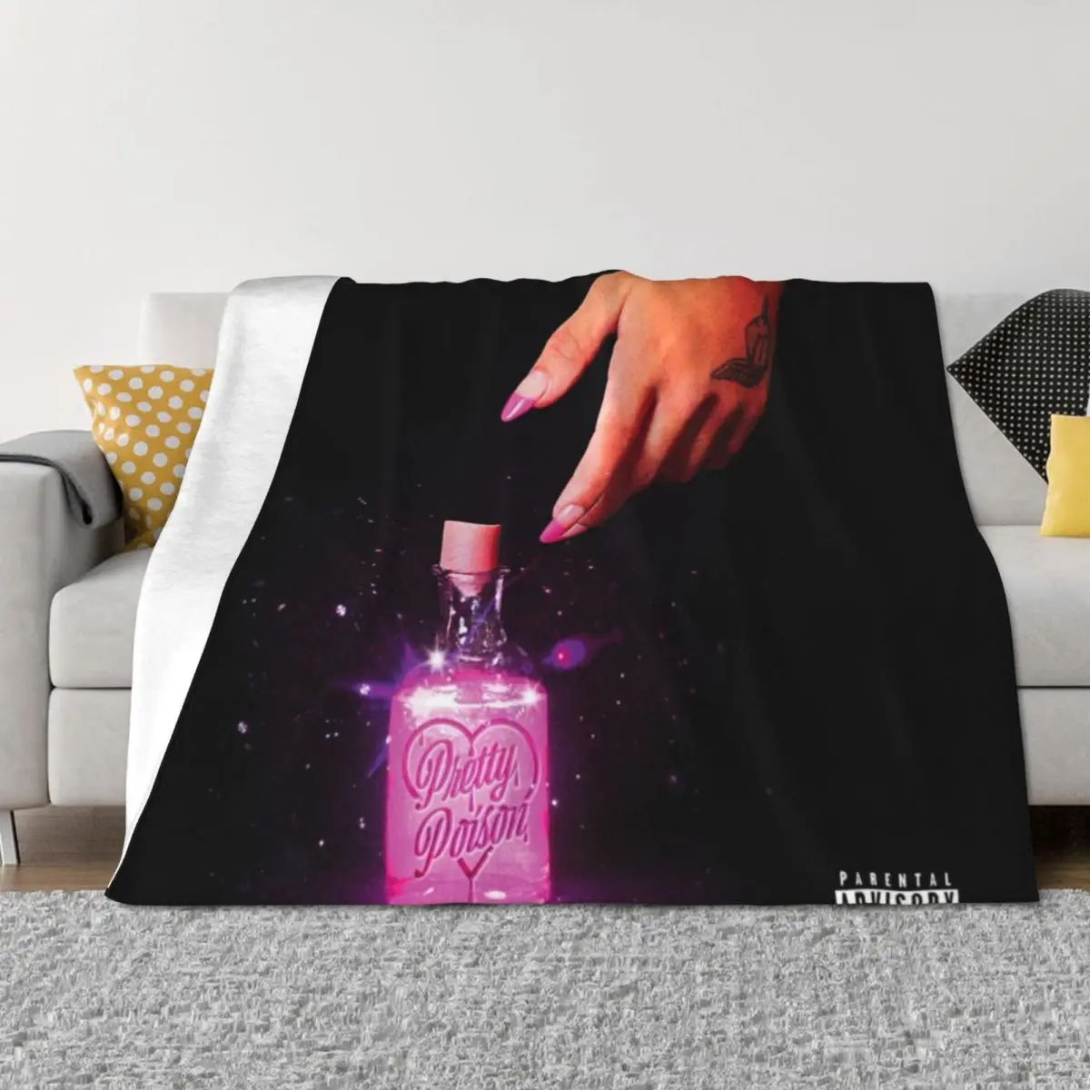 

Nessa Barrett Pretty Poison Throw Blanket Weighted Thermals For Travel Furry Beach Blankets
