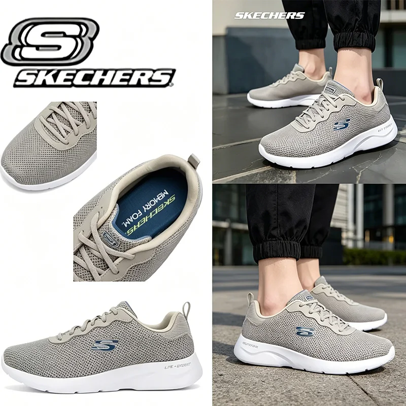 skechers-men's-spring-shoes-100-original-breathable-mesh-athletic-sneakers-lightweight-running-shoes-with-soft-soles58362-tan