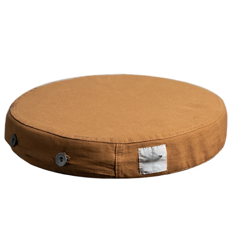 Small stool cushion canvas high rebound sponge circular seat cushion fabric outdoor chair cushion