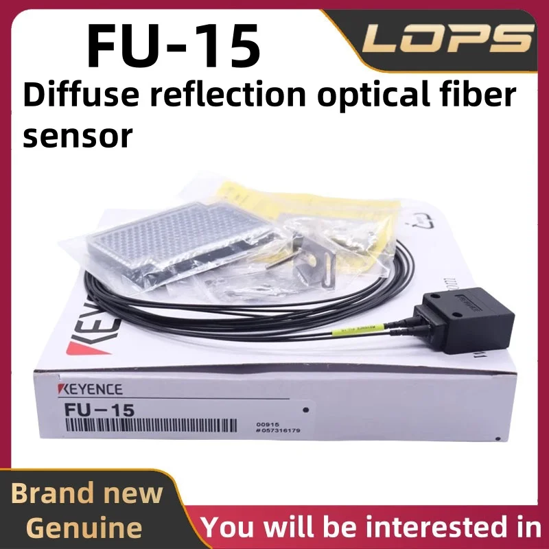 FU-15 New Original KEYENCE Diffuse Reflection Optical Fiber Sensor