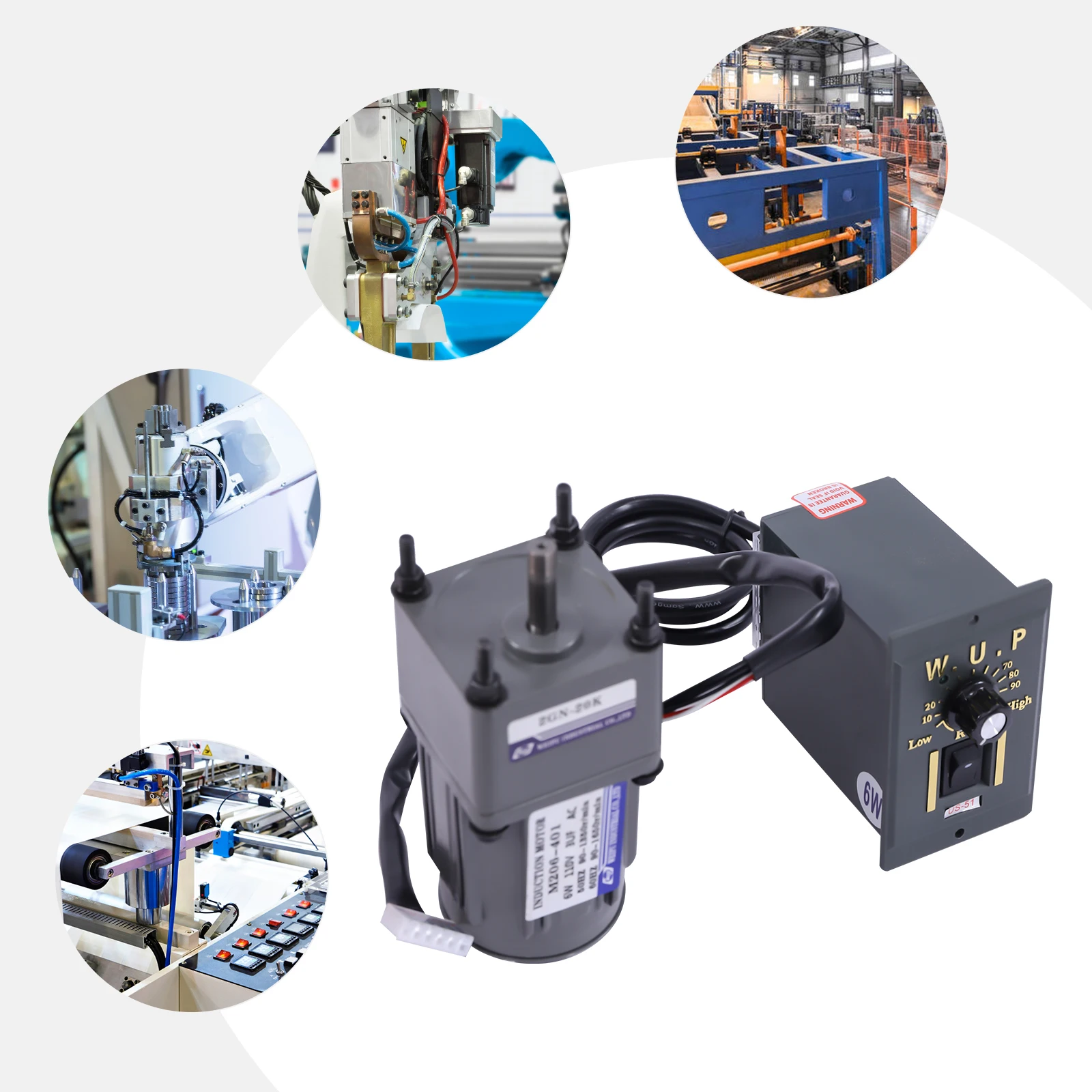 Silnik 6w 20k 110v silnik o zmiennej prędkości 0-68 obr./min regulowany silnik redukcyjny o zmiennej prędkości z przemysłowym regulatorem prędkości