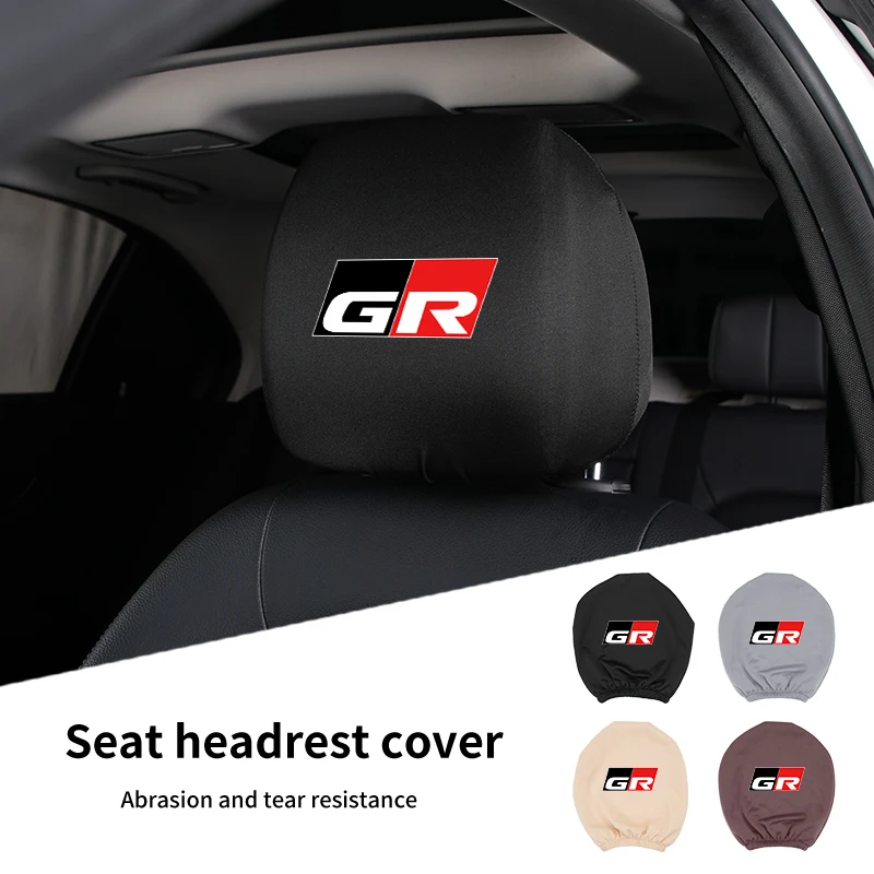 

Car Seat Headrest Protective Cover Anti-Dirty Pillow Protector For Toyota GR GAZOO RACING Prado Yaris Hilux Corolla Prius Auris