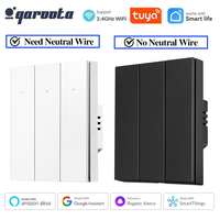 Tuya Smart Switch Push Button Controller 1/2/3 Gang WiFi Switches No Neutral Wire Works With Alexa Google Home Smart Life App