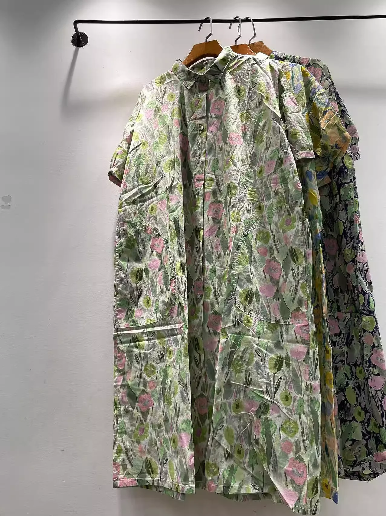 تمثال نصفي 122 سنتيمتر فستان قميص طويل من القطن للنساء الصيف اليابان harajuku موضة التعادل صبغ فستان واحد الصدر فساتين الشاطئ