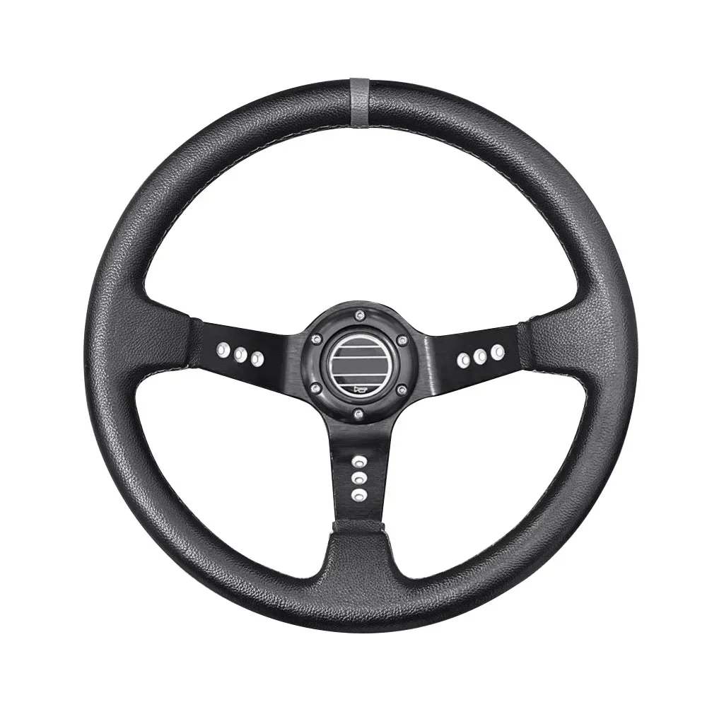 6-hole/14 inch/350MM car steering wheel PVC car parts drift simulation racing game sports steering wheel