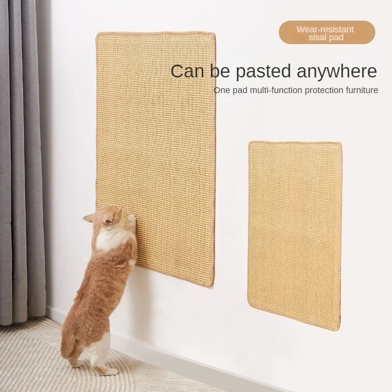Scratcher Sisal Hanf Board Wandpolster Möbel schützender Kratzbaum für Katzenpfoten-Training