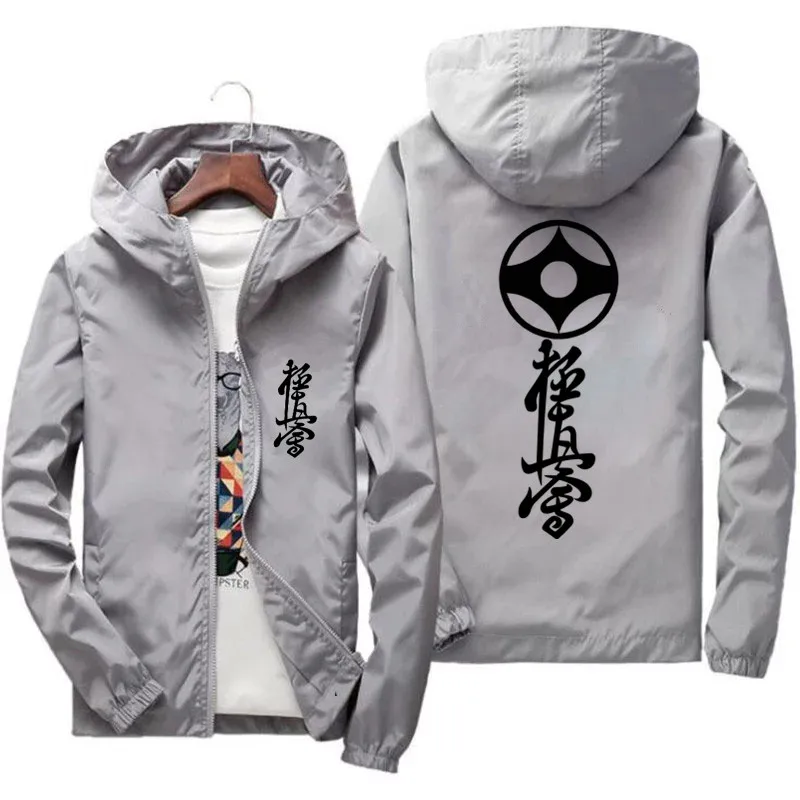 Streetwear Kyokushin Karate Thin Parent-Child Boys Girls Jacket Motorcycle Windbreaker Men\'s Zipper Bomber Coat Plus Size