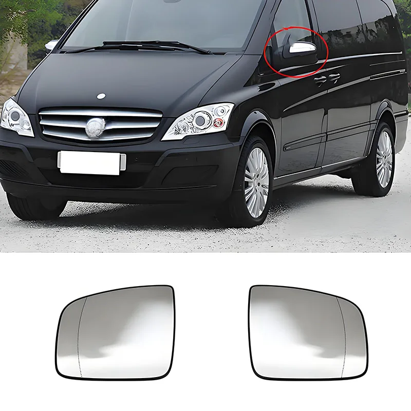

Side mirror lens suitable for Mercedes-Benz W639 Viano Venti Mixto rearview mirror heating glass