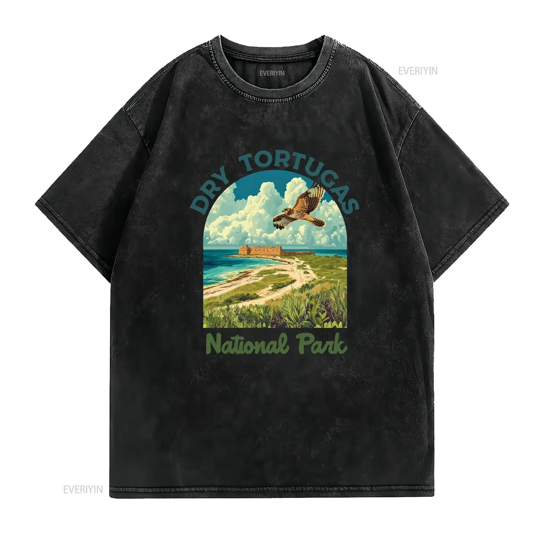 National Parks T Shirt Dry Tortugas Camping Mountain Outdoor Lover Adventure for Hikers Fisherman vintage Washed Comfortable